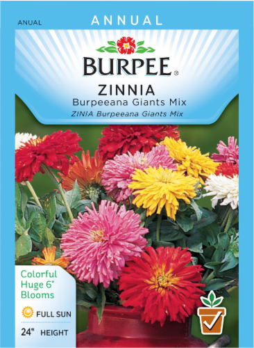 Burpee® Zinnia and Burpeeana Giants Seed Mix Perspective: front