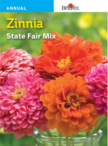 Burpee Zinnia State Fair Seed Mix Perspective: front