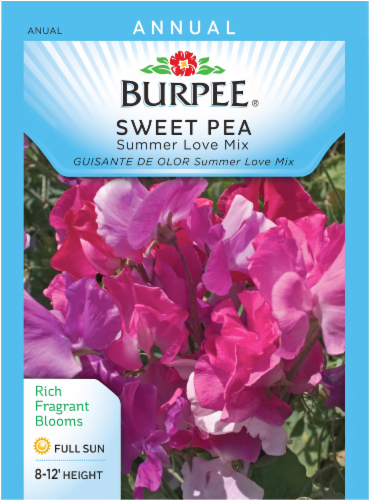 Burpee Summer Love Mix Sweet Pea Seeds Perspective: front