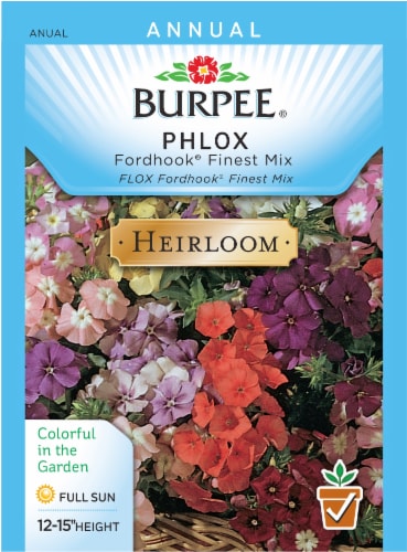 Burpee® Fordhook® Finest Mix Heirloom Phlox Seeds Perspective: front