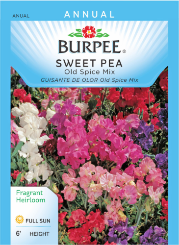 Burpee® Old Spice Mix Sweet Pea Seeds Perspective: front