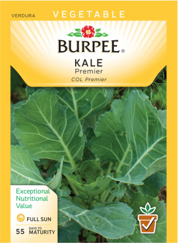 Burpee Premier Kale Seeds Perspective: front