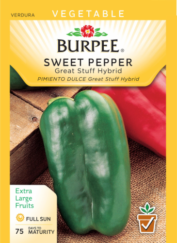 Burpee Great Stuff Hybrid Sweet Pepper Seeds Perspective: front