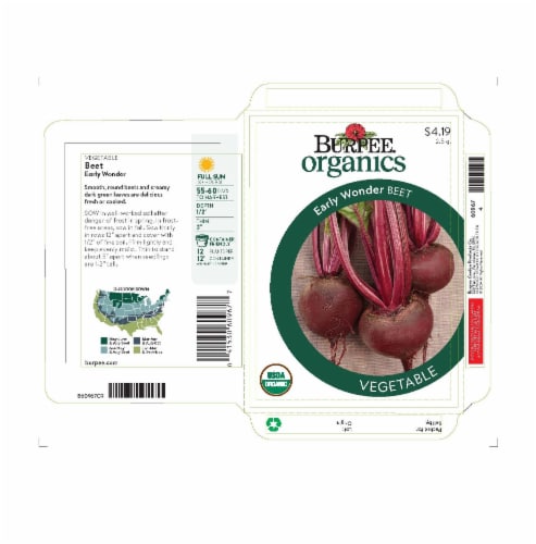 Burpee® Early Wonder Beet Seed Tape Perspective: front