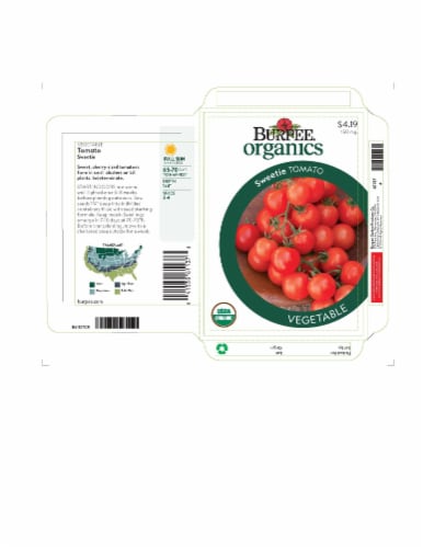 Burpee® Organic Sweetie Tomato Seeds Perspective: front