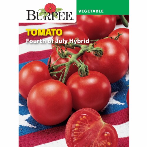Burpee Fourth of July Hybrid Tomato Seeds - Red Perspective: front