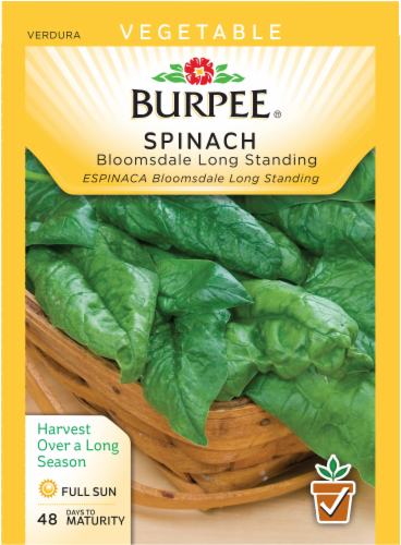 Burpee® Bloomsdale Long Standing Spinach Seeds Perspective: front