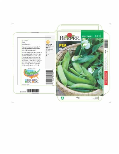 Burpee Pea Shelling Blue Bantam Perspective: front