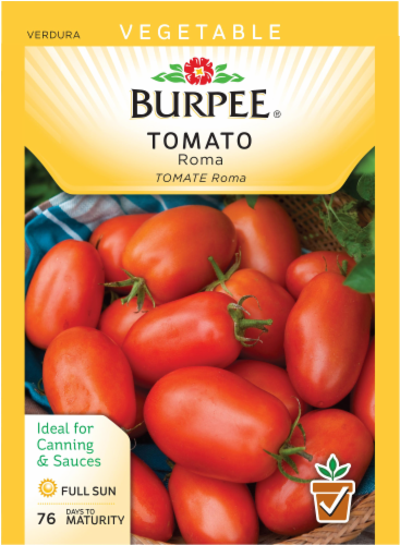 Burpee Roma Tomato Seeds Perspective: front