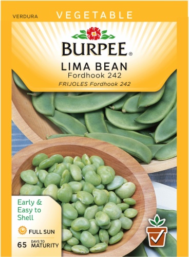 Burpee® Fordhook 242 Lima Bush Bean Seeds - Green Perspective: front