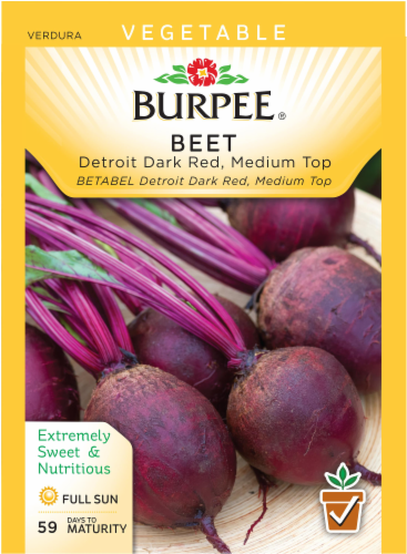 Burpee® Detroit Dark Red Medium Top Beet Seeds Perspective: front