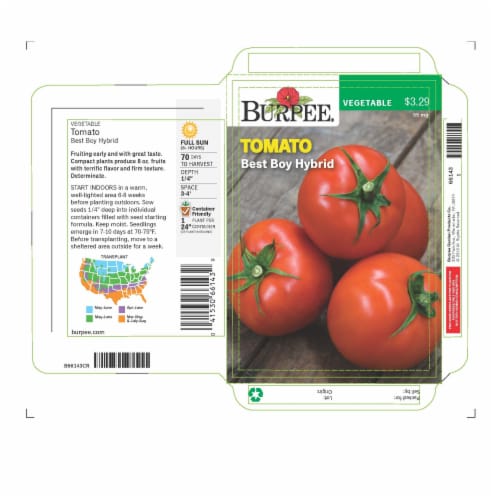 Burpee® Best Boy Hybrid Tomato Seeds Perspective: front