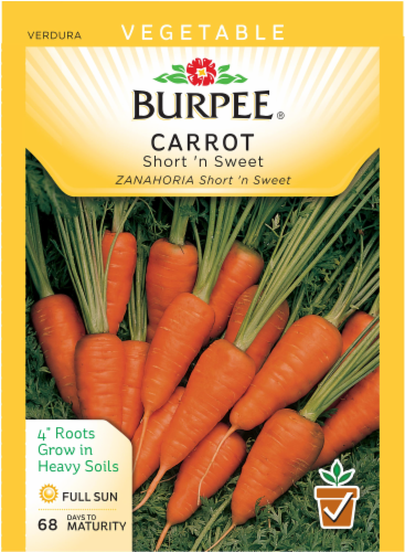 Burpee Short n' Sweet Carrot Seeds Perspective: front