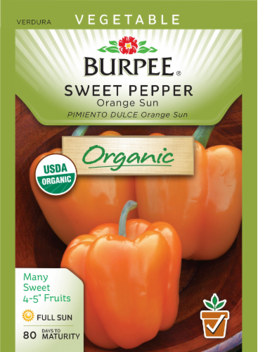 Burpee® Orange Sun Sweet Pepper Seeds Perspective: front