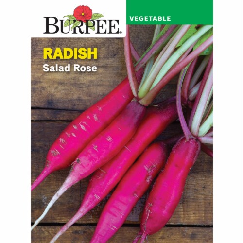 Burpee® Salad Rose Radish Seeds Perspective: front