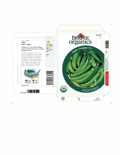 Burpee® Super Snappy Organic Pea Seeds Perspective: front