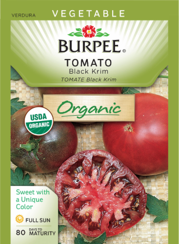 Burpee® Black Krim Organic Heirloom Tomato Seeds Perspective: front