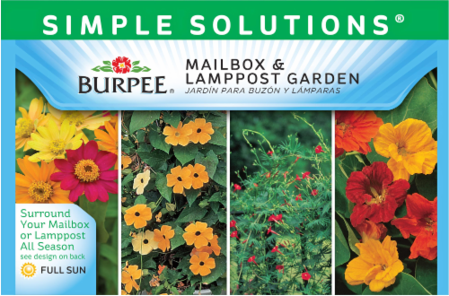 Burpee® Simple Solutions® Mailbox and Lamp Post Garden Seeds Perspective: front