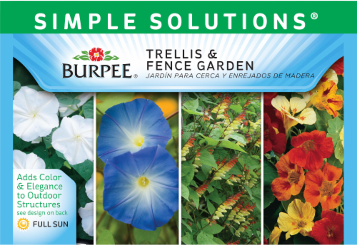 Burpee Simple Solutions Trellis and Fence Garden Seeds Perspective: front