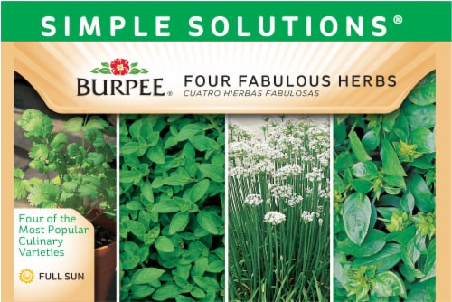 Burpee® Simple Solutions Four Fabulous Herb Seeds Perspective: front