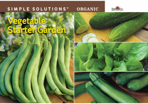 Burpee® Simple Solutions Organic Vegetable Starter Garden Seeds Perspective: front
