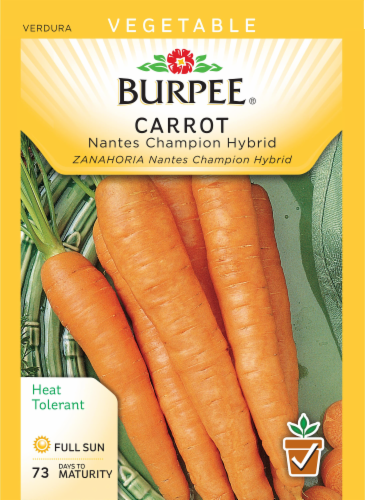Burpee® Nantes Champion Hybrid Carrot Seeds Perspective: front