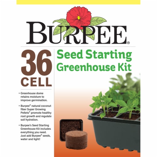 Burpee® 36 Cell Seed Starting Greenhouse Kit Perspective: front