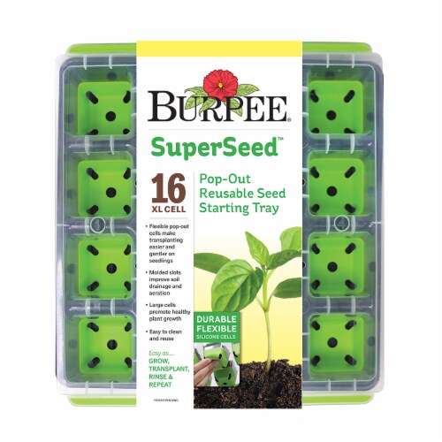 Burpee® Superseed™ Pop-Out Reusable Seed Starting Tray Perspective: front