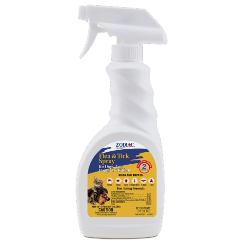 Zodiac Flea & Tick Spray for Dogs Perspective: front