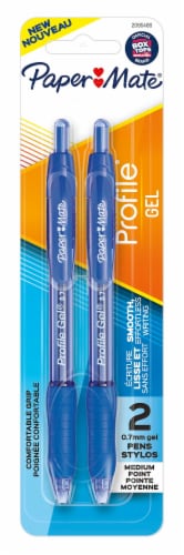 Paper Mate® Profile® Blue 0.7mm Gel Pens Perspective: front