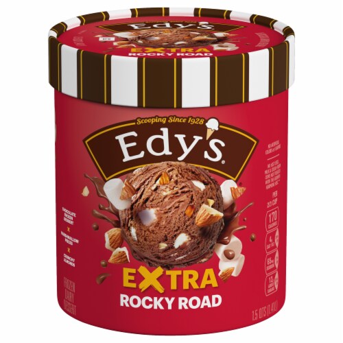 Dreyer's/Edy's™ Grand Original Rocky Road Ice Cream Tub Perspective: front