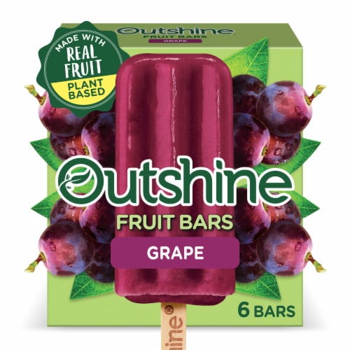 Outshine Grape Fruit Bars Perspective: front