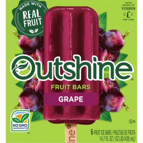 Outshine® Grape Fruit Bars Perspective: front