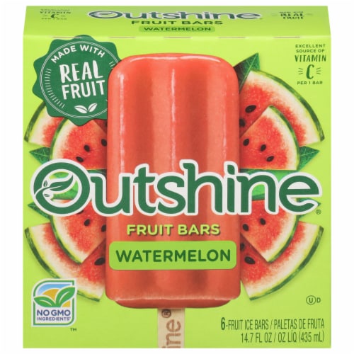 Outshine® Watermelon Fruit Bars Perspective: front