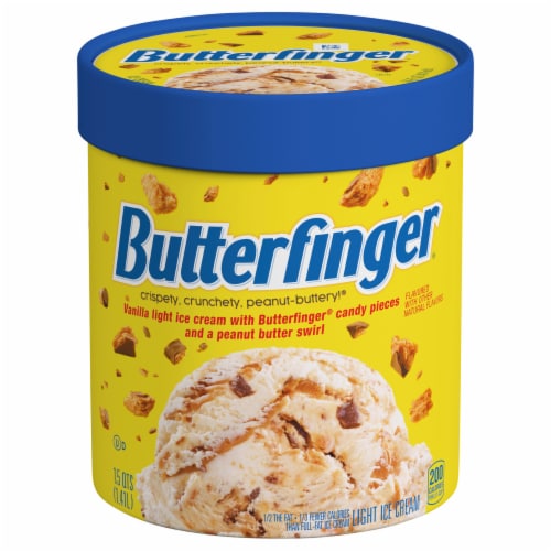 Nestle Butterfinger Light Ice Cream Tub Perspective: front