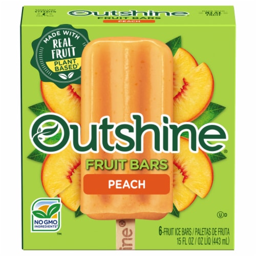 Outshine® Peach Fruit Bars Perspective: front