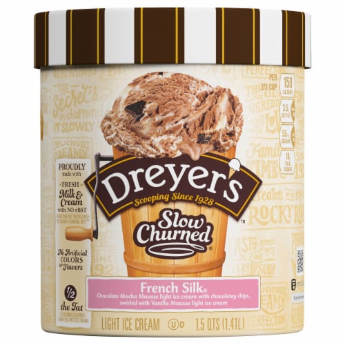 Dreyer's/Edy's™ Slow Churned French Silk Light Ice Cream Tub Perspective: front