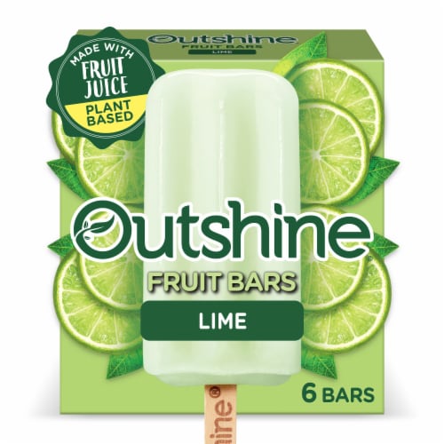 Outshine® Lime Fruit Bars Perspective: front