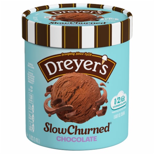 Edy's®/Dreyer's Slow Churned® Chocolate Light Ice Cream Tub Perspective: front