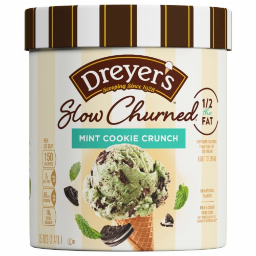 Dreyer's/Edy's™ Slow Churned Mint Cookie Crunch Light Ice Cream Tub, 48 oz  - Kroger