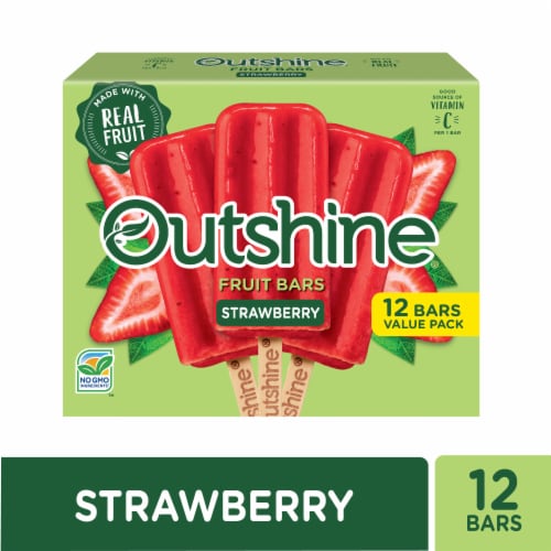 Outshine® Strawberry Fruit Bars Perspective: front