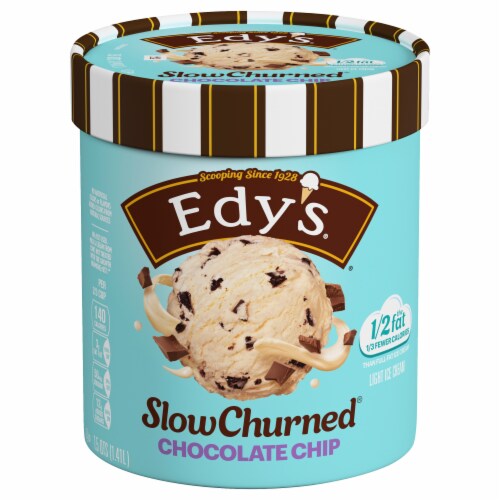 Dreyer's/Edy's™ Slow Churned® Chocolate Chip Light Ice Cream Tub Perspective: front