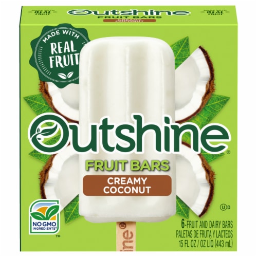Outshine Creamy Coconut Fruit Bars Perspective: front