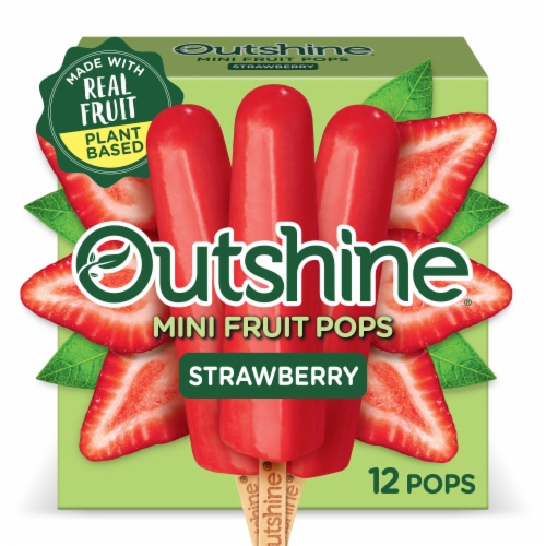 Outshine® Strawberry Fruit Bars Perspective: front