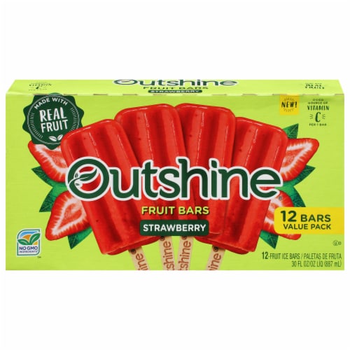 Outshine® Strawberry Fruit Bars Perspective: front