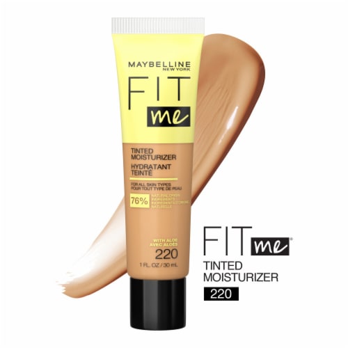 Maybelline New York Fit Me 220 Tinted Moisturizer Natural Coverage Face Makeup Perspective: front