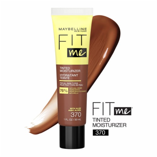Maybelline New York Fit Me 370 Tinted Moisturizer Natural Coverage Face Makeup Perspective: front