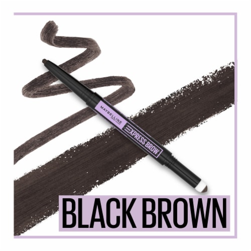 Maybelline Express Brow 2-In-1 Pencil and Powder Eyebrow Makeup 262 Black Brown Perspective: front