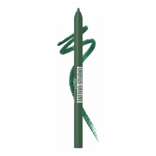Maybelline Tattoo Studio Sharpenable Gel Eyeliner Pencil Waterproof Longwear 817 Hunter Green Perspective: front