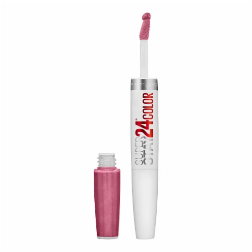 Maybelline New York Super Stay Very Cranberry 24 2-Step Liquid Lipstick Makeup Perspective: front